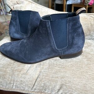 Paul Smith, navy suede Low Chelsea Boot